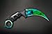 FadeCase Karambit Elite - Gamma Doppler Phase 2 - Real CSGO Knife Skin Counter Strike Global Offensive Full Tang Fixed Blade Unique Serial Number