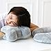 Restwave Nap Pillow, Innovative Travel Neck Pillow with Arm Rest, The Best Multi-use Neck Pillow | Desk Nap Pillow | Back Support Pillow for Perfect Comfort in Any Sitting Position, Natural Grey