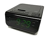 Onn CD/AM/FM/ Alarm Clock Radio with Digital tuning alarm with and USB port to charge devices + Large 1.2 inch green LED display + Aux-in jack,Top Loading CD player ONA502