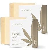 Unscented Hemp Soap Bar, 2 Pack - 5 oz Bar Soap - Skin Cleansing Hemp Soap - Moisturizing, Soothi...