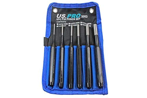 US Pro 6pc Pin Punch Set 2.5-10mm B3263