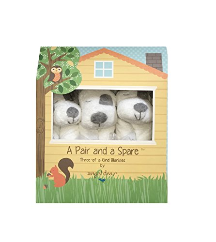 Angel Dear a Pair and a Spare 3 Pcs Blankets Gift Box, Spot Puppy