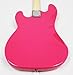 Crescent Electric Bass Guitar Starter Kit - Pink Color (Includes Amp & CrescentTM Digital E-Tuner)