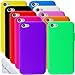 Eco-Fused Case Bundle for iPhone 5C Including 10 Flexible Silicone Cases and Microfiber Cleaning Cloth (Pink/hot Pink/Black/Orange/red/Blue/Purple/White/Green/Yellow)