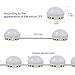 Mirror Lights, UNIFUN Hollywood Style LED Makeup Mirror Lights with 10 Dimmable Bulbs, USB Powered Flexible Lighting Fixture 7000K for Bathroom, Makeup Dressing Table (Mirror Not Include) (Button)