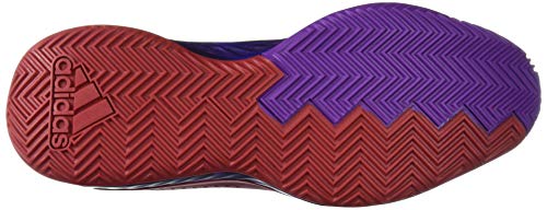adidas Men's Dame 5 Basketball Shoe, Black/Collegiate Burgundy/Scarlet, 16 M US