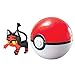Pokemon Clip n Carry Pokeball Litten & Poke Ball Figure Set