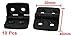 uxcell 10 Pcs Reinforced Black Plastic Door Bearing Hinge 40mm x 30mm