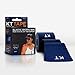KT Tape, Original Cotton, Elastic Kinesiology Athletic Tape, 20 Count, 10” Precut Strips, Navy