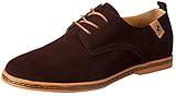 iLoveSIA Men's Leather Suede Oxfords Shoe US Size 12 Brown