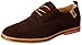 iloveSIA Men's Leather Suede Oxfords Shoe US Size 9.5 Brown+Nude
