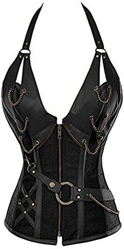 Favor_stylish Women's Retro Steel Body Trainer Corset Workout Shapewear Slimmer Waist Cincher (XX-Large, Black01)
