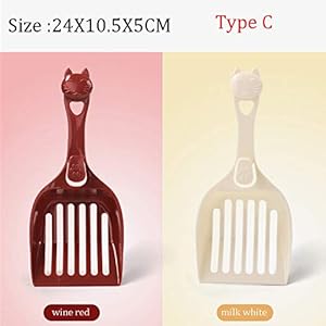 PENVEAT - Lettiera per animali domestici, in plastica, per animali domestici, gatti, pala per la pulizia dei rifiuti…