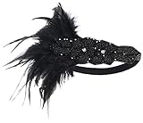 JustinCostume 1920s Accessories Headband Necklace Gloves Cigarette Holder (W)