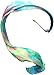 Winged Sirenny 4.4yds Colorful Flowy Soft Silk Ribbon Throw Streamer with Rod,Church Liturgical Praise Worship Adoration Dance Ribbon Beginners Practice Banner