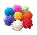 Bath Sponges, Small Size Colorful Shower Sponges Exfoliating Mesh Pouf Bath Ball Body Scrubber for Kids Pack of 8