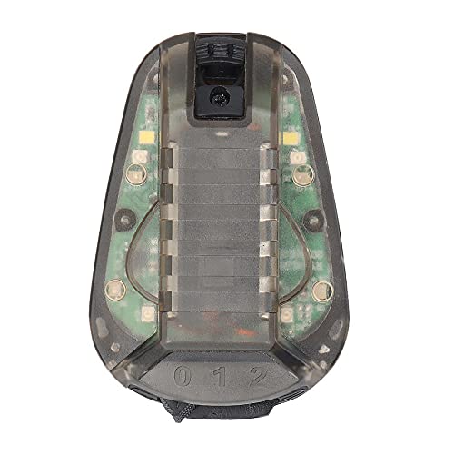 Lobamop Helmet Survival Beacon Light Helmet Strobe Light Survival IR Flashlight Waterproof Signal Light with Tape D