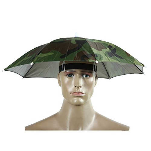 Autumn Water Portable Usefull Umbrella Hat Sun Shade Waterproof Outdoor Camping Hiking Fishing Festivals Parasol Foldable Brolly Cap 55cm - Thumbnail 3