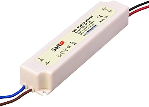 SANPU SMPS 20W LED Transformer 24V DC Power Supply Driver IP67 Waterproof White Plastic Shell