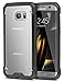 Galaxy S7 Case, ELOVEN Slim Hybrid Shockproof Galaxy S7 Protective Case for Girl Crystal Clear Silicone Bumper Cool Hard Defender Cover for Samsung Galaxy S7 Clear Case - Black