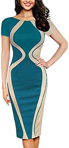 Women Bodycon Dress Plus Size,Vanvler Ladies Short Sleeve {Pencil Mini Dress} Business Office Dress