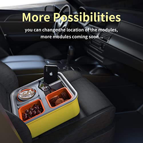 Zigtiger Self Balancing Cup Holder, Couch Organizer with Snake Bowls