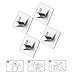4 Pack 3M Self Adhesive Hooks ,Stainless Steel Robe/Towel hooks for Bath Kitchen Garage-Water Proof Heavy Duty