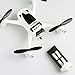 HUBSAN H107D+ Drone FPV X4 Plus 5.8GHz Altitude Mode Quadcopter with 720p HD Camera (White)