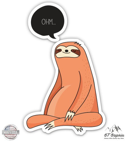 Sloth Meditating Om - 5