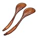 Sealike Vintage Chinese Style Handcrafted Wooden Soup Spoon Set of 2 with a stylus