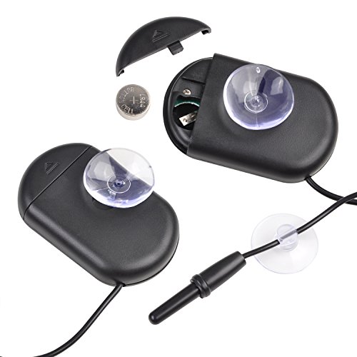 image for Jespekerere Aquarium Thermometer Digital Fish Tank Water LCD Black wit