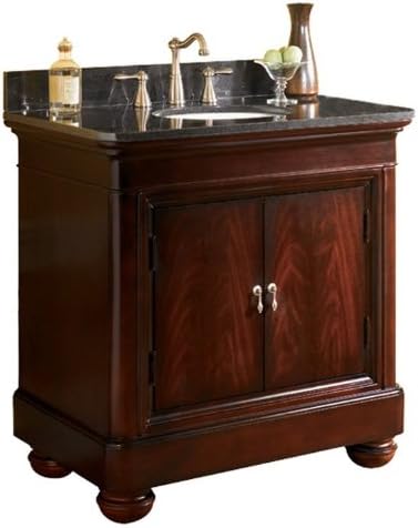 Kaco international 893-3000TB Mount Vernon 30-Inch Vanity with a Merlot Sherwin Williams Finish including a Tan Brown Granite Top