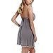 Sessy Bee Women's Strap Backless Sleepwear Lace Nightwear Babydoll Sexy Lingerie