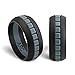 Silicone Wedding Ring for Men - by ArcRings - Comfortable, Breathable, Athletic, Unique Design, Thin Wedding Band for Him - Perfect for The Everyday Man