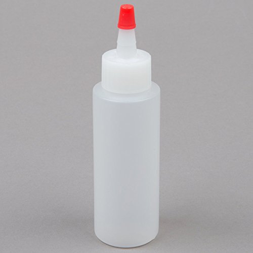 4 Oz Plastic Squeeze Dispensing Bottles with Red Tip Caps Set of 6 EMPTY - Thumbnail 2