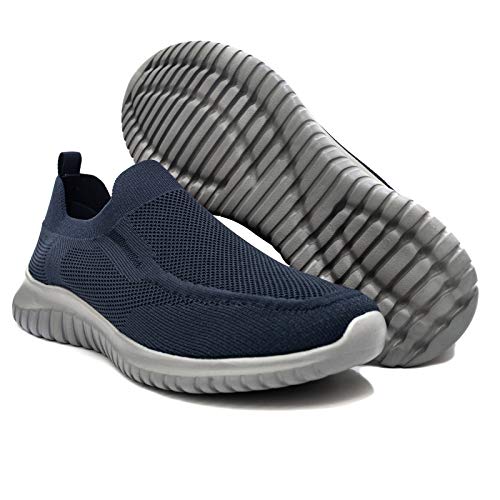 Zuwoigo Men's Mesh Walking Shoes Slip On Loafer Casual Comfortable