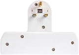 Invero 3 Way Multi Mains Socket Adapter UK 3 Pin Plug 13A White Cable Free view 8
