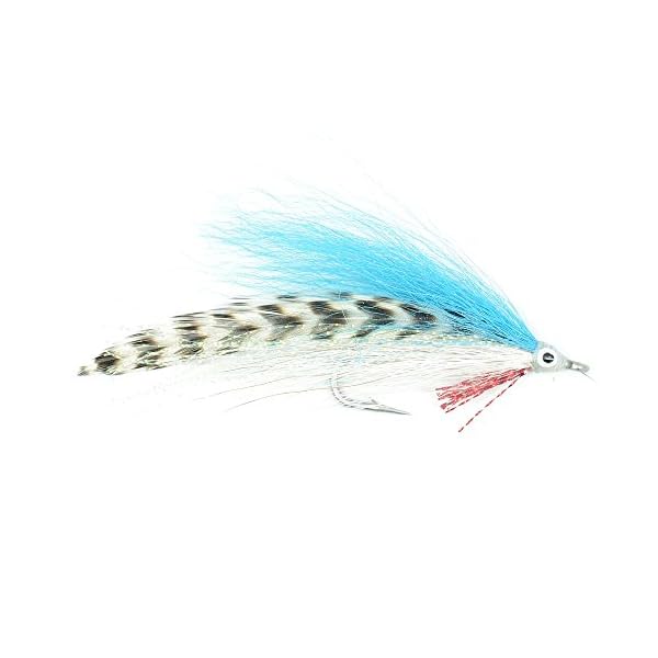 The-Fly-Fishing-Place-Leftys-Deceiver-Fly-Fishing-Flies-Collection-Assortment-of-4-Saltwater-and-Bass-Flies-Hook-Size-10