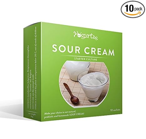 Sour Cream Starter Culture For Home Made 10 Litres Probiotic Dairy Product Amazon Com Grocery Gourmet Food
