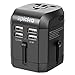 Universal Travel Power Adapter - EPICKA All in One AC Plug Adapter for USA EU UK AUS Including Quad 3.5A Smart Power USB Charging Port (4X USB)