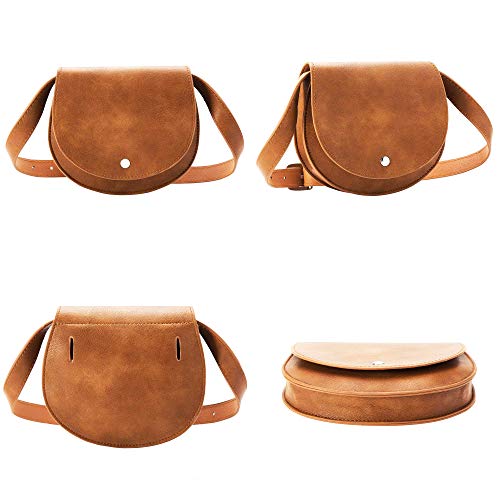 Fanny Pack with Adjustable Belt for Keeping Phone, Wallet, Keys, Lipstick - Great for Travel, Hiking, and Shopping (Brown)