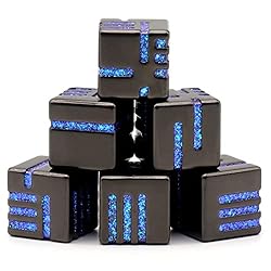 D6 Metal Dice Set, HNCCESG 6 Sided Dice 6 Pieces