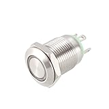 uxcell Momentary Metal Push Button Switch 12mm