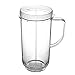 Yesurprise Tall 22oz Replacement Part Cup Mug with handle for 250w Magic Bullet Blender Juicer Mixer