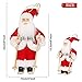 CHENGMON Christmas Santa Claus Ornaments Decorations for Tree Hanging Figurines Collection Traditional Holding Home Decors Set of 9 Pcs Assortment Pack 6