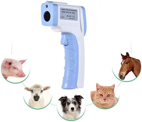 QNMM Handheld Pet Infrared Thermometer Pet Dog Cat Thermometer Non-Contact Infrared Thermometer Suitable Pets To Measure Body Temperature
