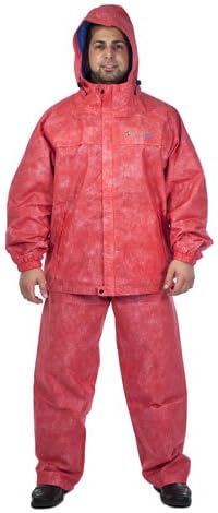 Envirofit Rain Jacket/Pant Set, Large, Red