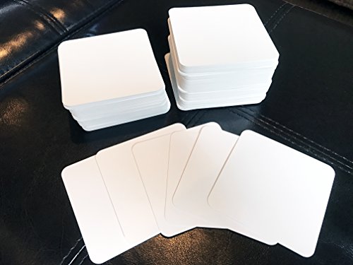 224 Blank Square Playing Cards (Matte Finish & Square Size)