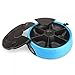 Automatic Pet Feeder, PETFLY /PYRUS Pet Feeder Separate Compartments Food Trays Secure Locked Programmed Feeder for Pets (Blue)thumb 3