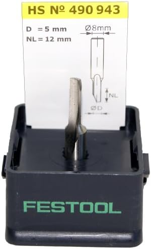 Festool490943 Groove Slot Cutter HSS 5x12mm